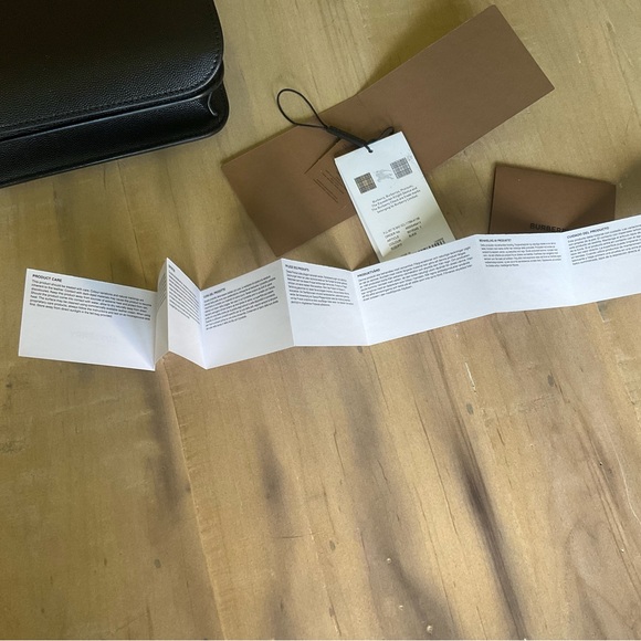 Burberry Medium TB Bag – Black Grained Leather with Gold Hardware - Picture 11 of 15